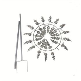 Outdoor Metal Windmill For Yard And Garden Decoration, Dynamic Wind Sculpture, Easy To Install, Beautiful And Durable, Wind Power Rotates Sculptu