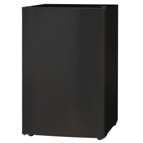 HOMCOM 4.5 Cu.Ft Mini Freezer for Dorm, Single Door Refrigerator with Freezer, Adjustable Thermostat, Black