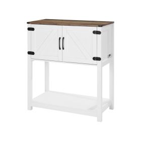 VEVOR Coffee Bar Cabinet, 31.5 Inch Farmhouse Coffee Bar Cabinet with Storage, Coffee Bar Table with Magnetic Doors