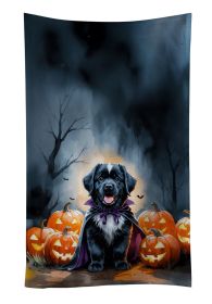 Newfoundland Puppy Halloween Kitchen Towel Dish Cloths Guest Hand Towel Decorative Bathroom Towel for Face,Tea, Dishcloth, Kitchen and Bath