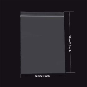 100 Pcs Plastic Zipper Bags; Resealable Zipper Bags; Suitable For Restaurant Supplies Snacks; Nuts; Seeds; Candy; Suitable For Travel; Storage; P (size: 3.9inch*2.7inch)